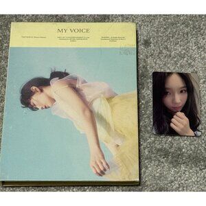 SNSD Girls' Generation Taeyeon 1st Album My Voice Deluxe Edition With Photo Card
